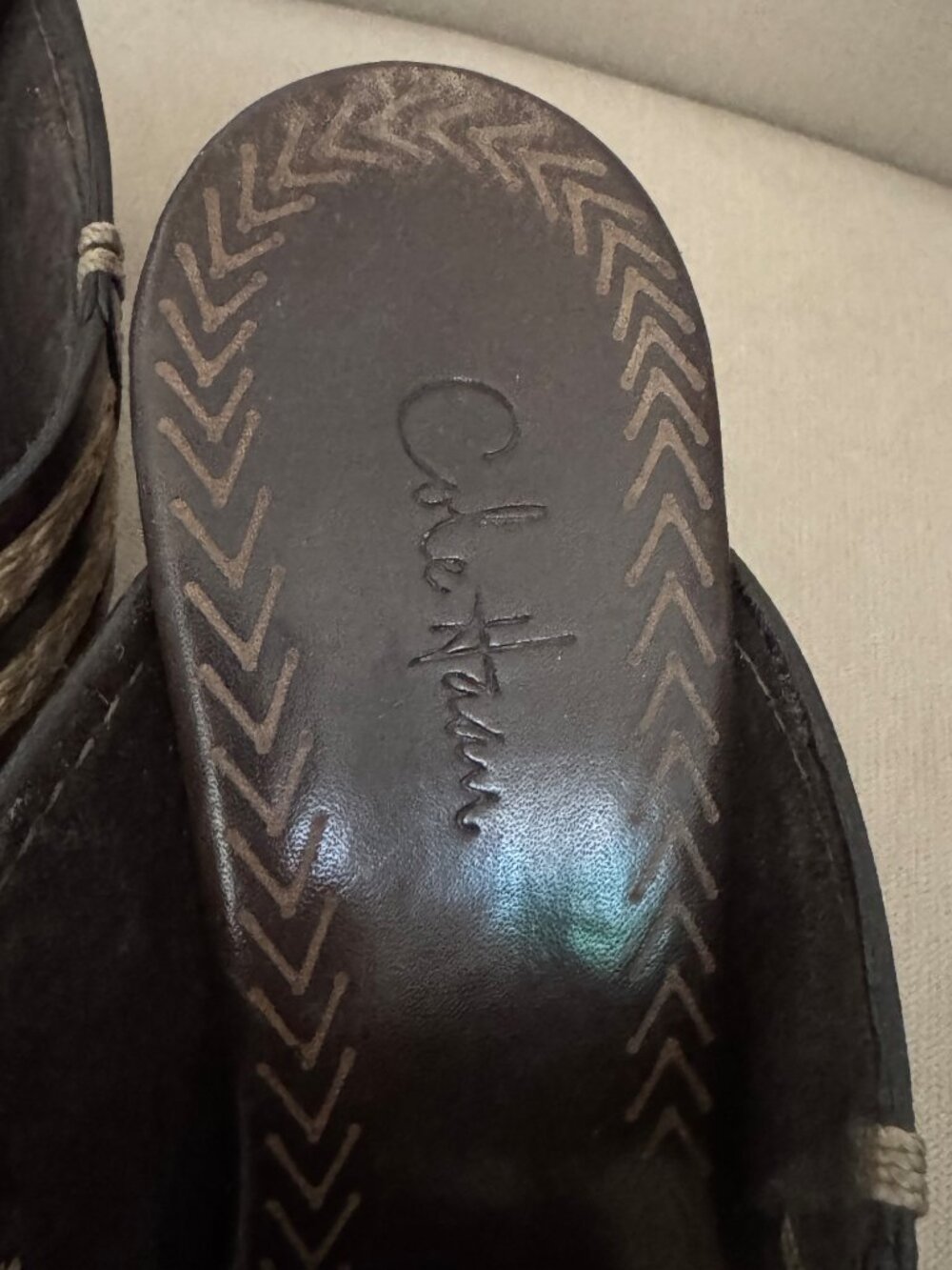 Cole‎ Haan Womens Skylar Slide Open-Toe Cross Straps Sandals Heels SZ 6.5 - Picture 3 of 13